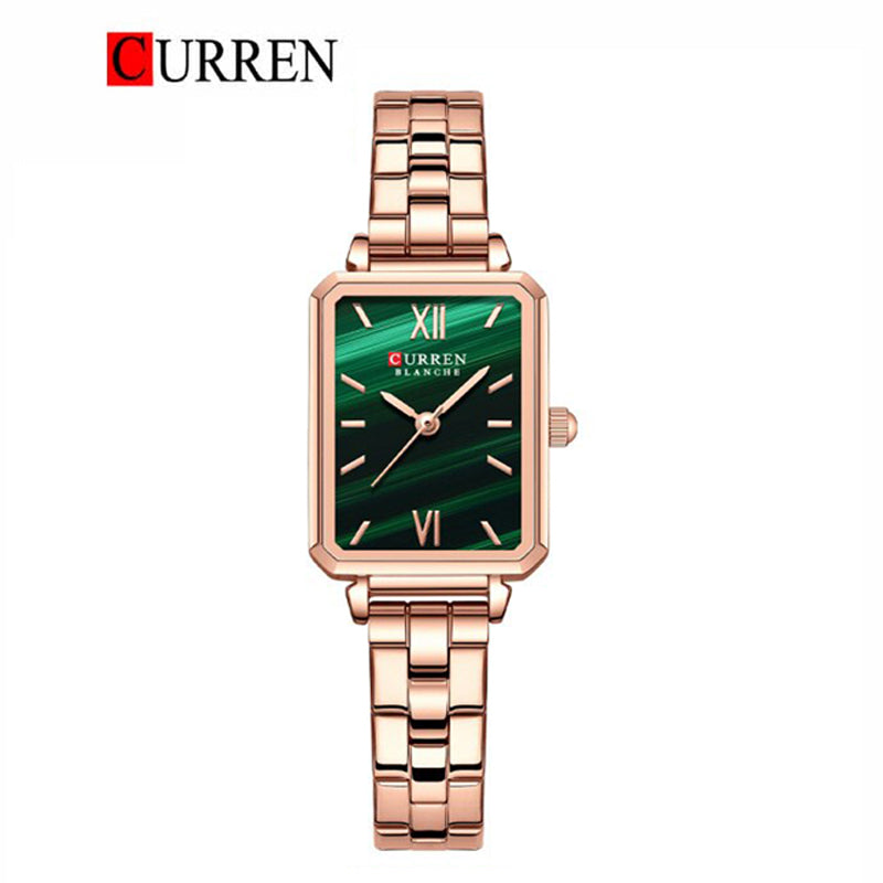 CURREN Stainless Steel Band Watch For Women With (Box & Bag)-9082A