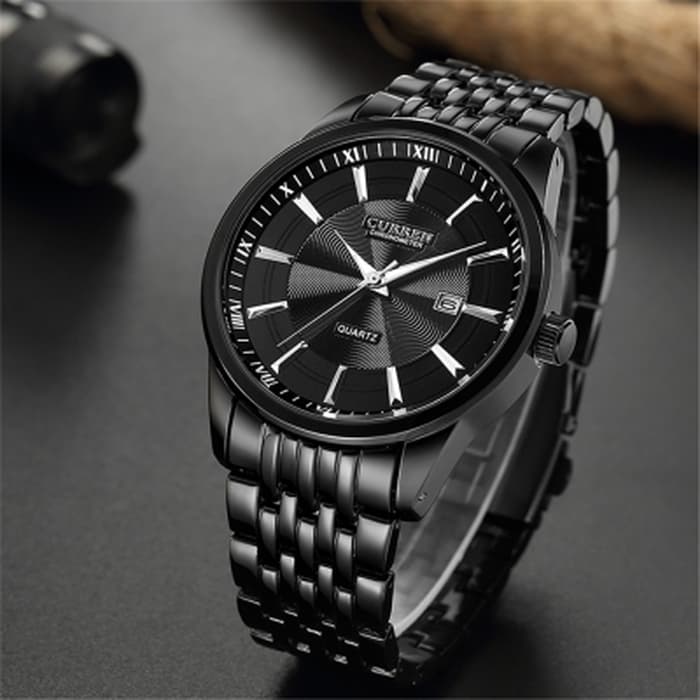 CURREN Stainless Steel Band Watch For Men With (Box & Bag)-8052