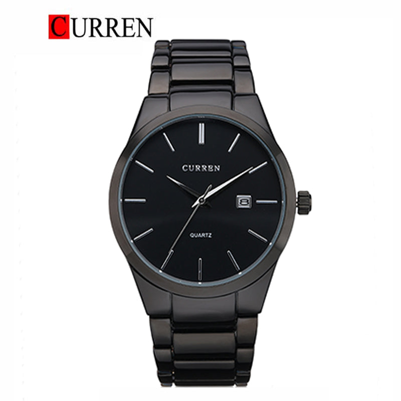 CURREN Stainless Steel Band Watch For Men With (Box & Bag)-8106