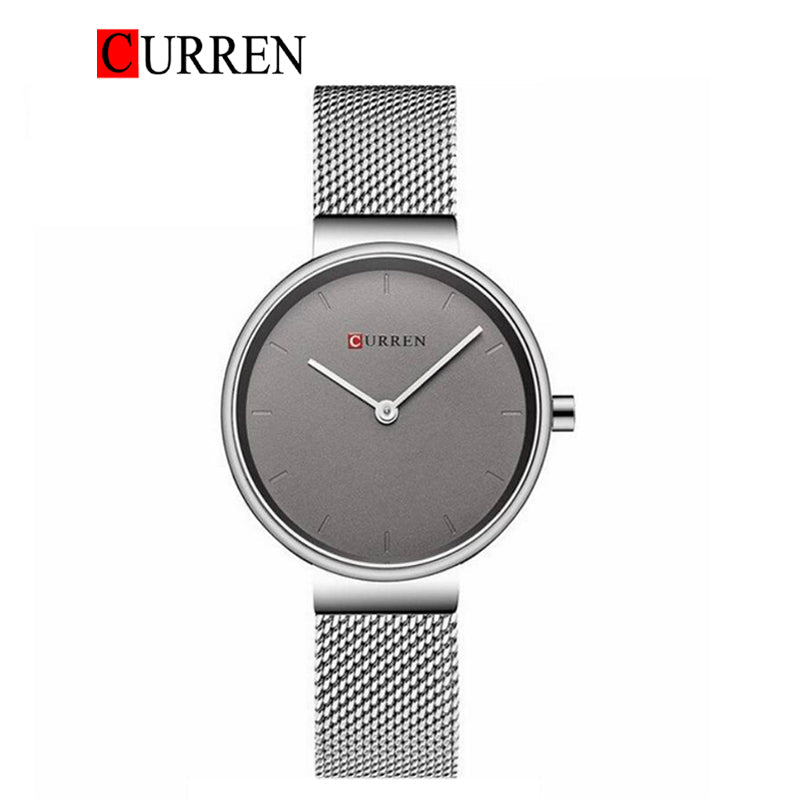 CURREN Mesh Band Watch For Women With (Box & Bag)-9016