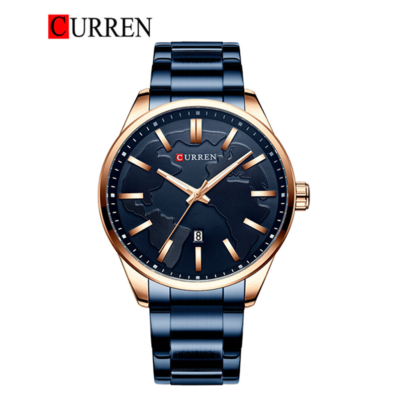 CURREN Stainless Steel Band Watch For Men With(Box & Bag)-8366