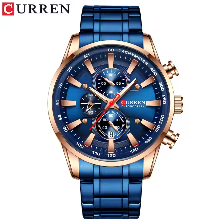 CURREN  Watch For Men With Brand (Box & Bag) 8348