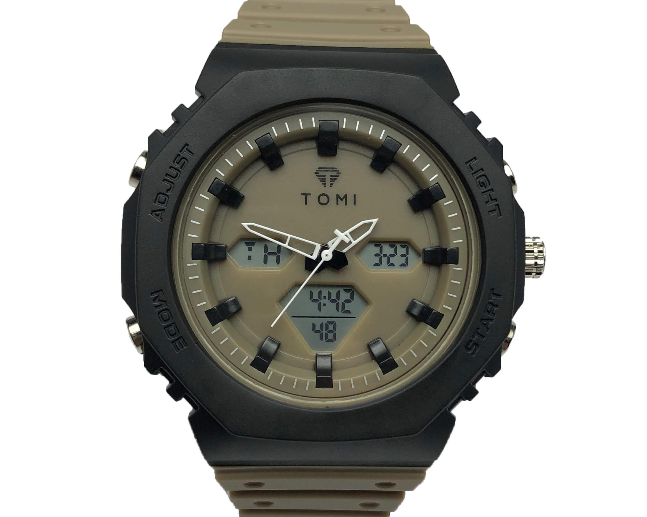 TOMI T-217 Dual Time Sports Watch - Tomi Watches