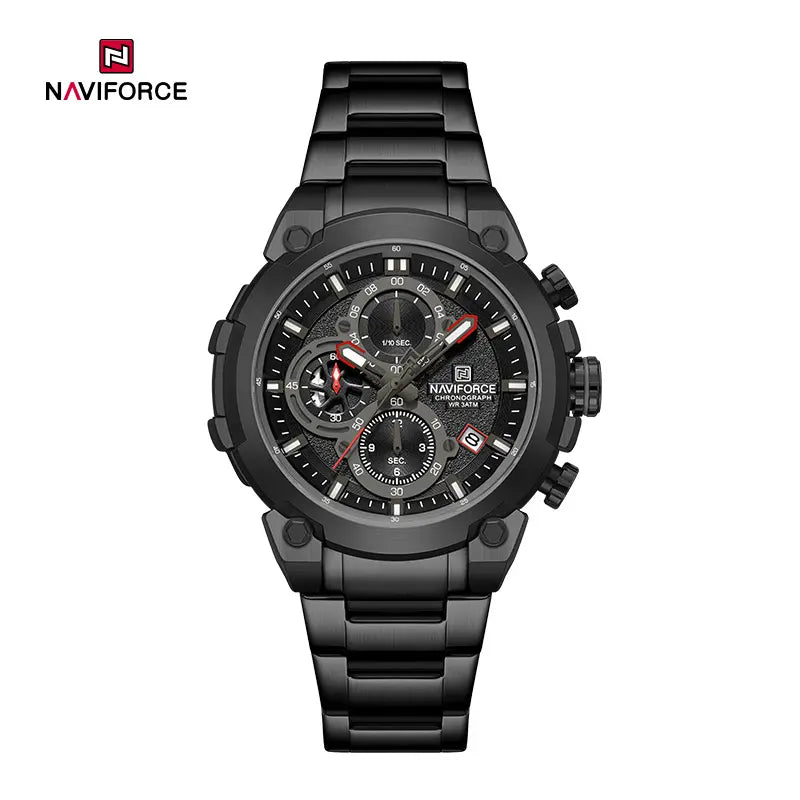 NAVIFORCE Men’s Quartz Waterproof Sports Watch with Date and Stopwatch NF8071