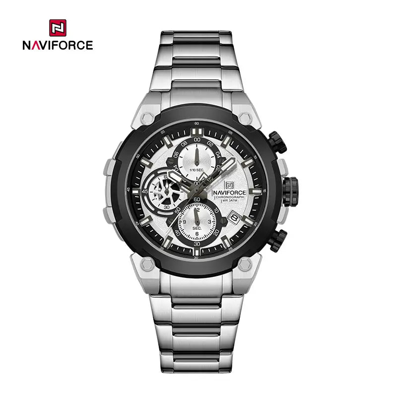 NAVIFORCE Men’s Quartz Waterproof Sports Watch with Date and Stopwatch NF8071