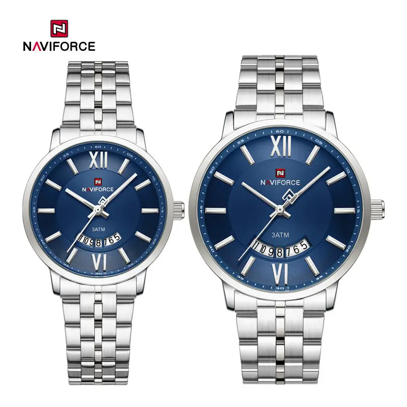 NAVIFORCE Classic Stylish Calendar Romantic Couple’s Watch NF9238