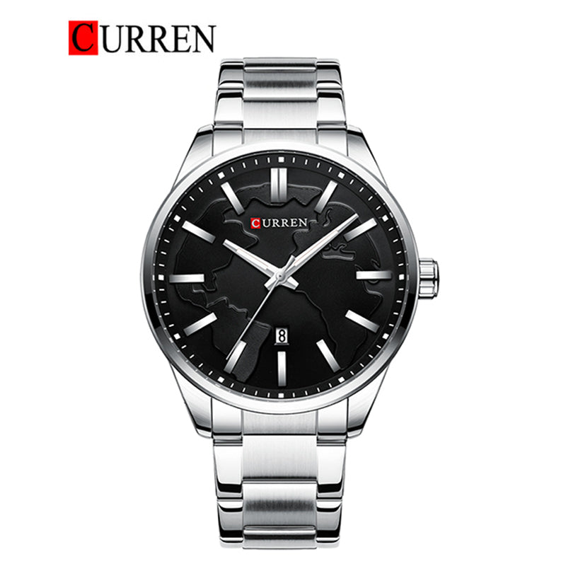 CURREN Stainless Steel Band Watch For Men With(Box & Bag)-8366