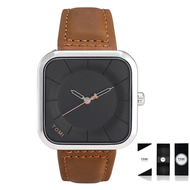 TOMI Men's Wrist Watch Square Dial T-093