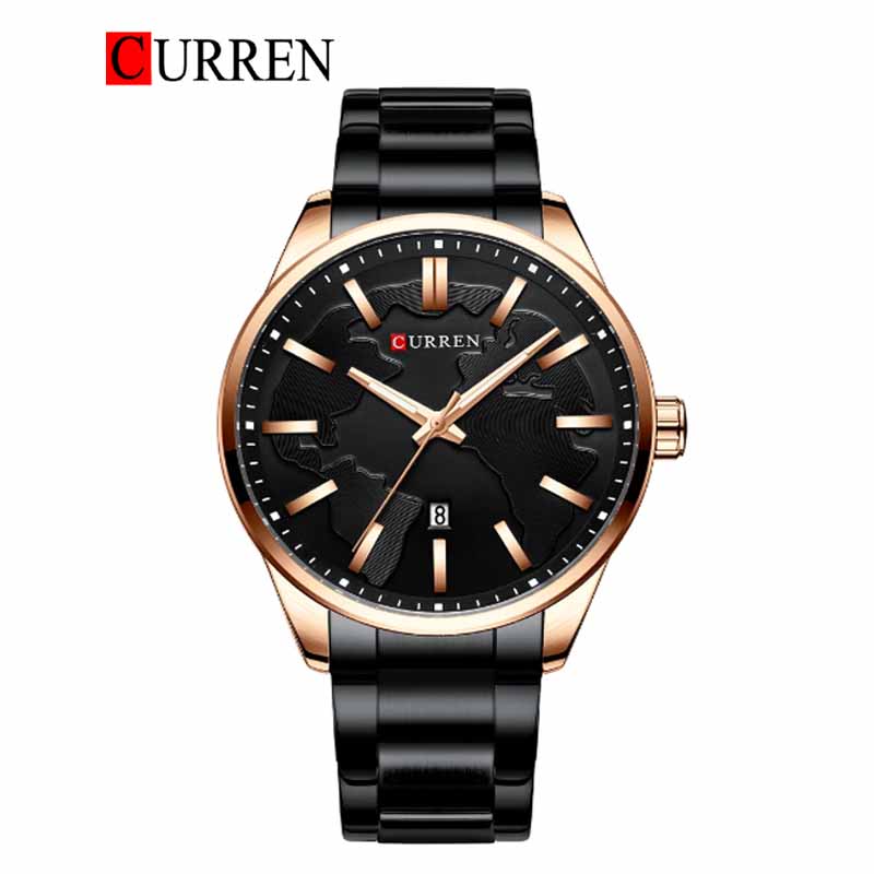 CURREN Stainless Steel Band Watch For Men With(Box & Bag)-8366