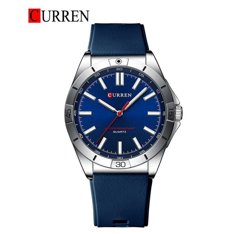 CURREN Rubber Straps Watch For Men With (Box & Bag)-8449