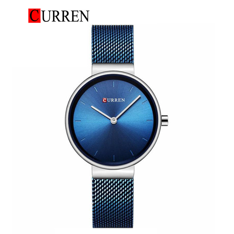 CURREN Mesh Band Watch For Women With (Box & Bag)-9016