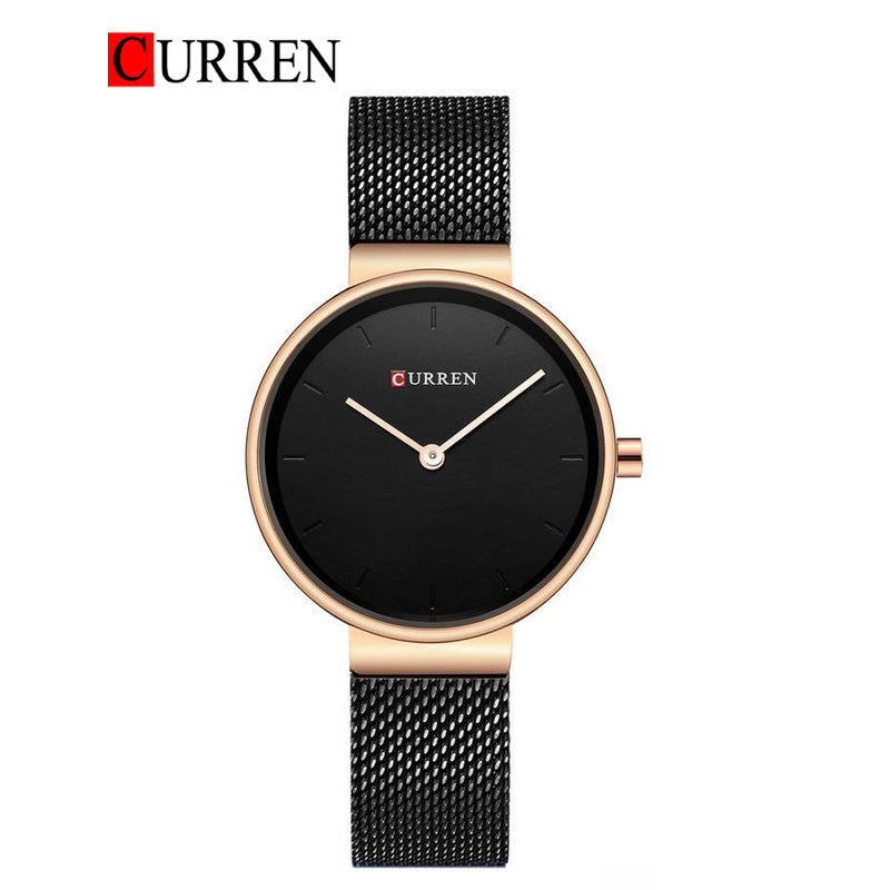 CURREN Mesh Band Watch For Women With (Box & Bag)-9016