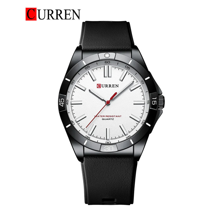 CURREN Rubber Straps Watch For Men With (Box & Bag)-8449