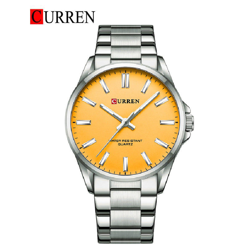 CURREN Stainless Steel Band Watch For Men With(Box & Bag)-9090