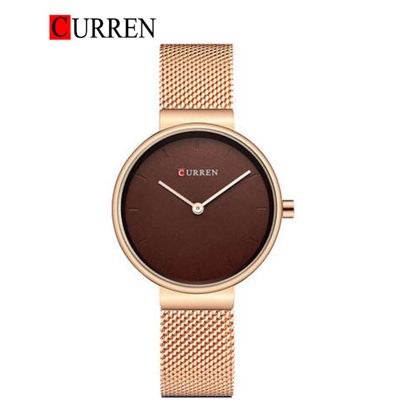 CURREN Mesh Band Watch For Women With (Box & Bag)-9016